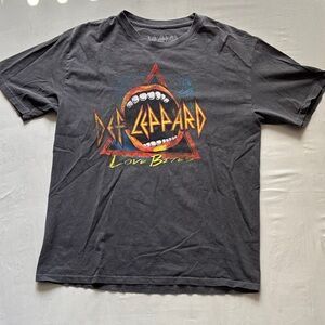 Def Leppard Graphic Tee - Charcoal